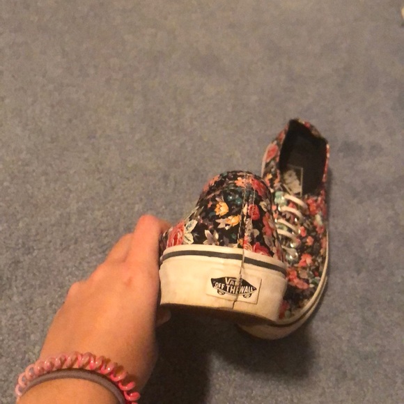 Floral Print Vans size 7 - Picture 2 of 3